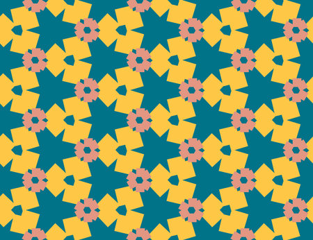 Abstract geometric seamless pattern. Geometric ornament. Vector colorful illustration. Endless texture.のイラスト素材