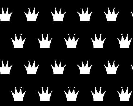 Seamless pattern with Chess Queen. endless background. vector illustration.のイラスト素材