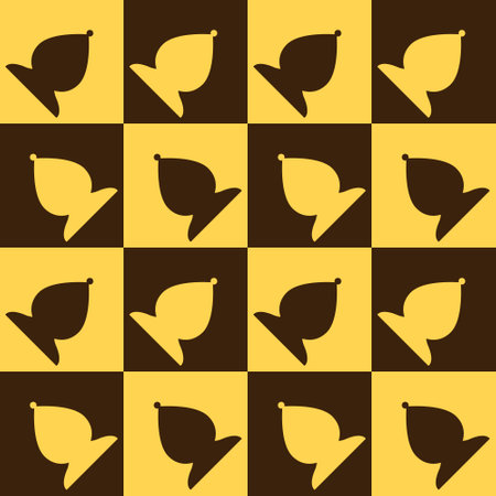 Seamless pattern with Chess bishop. endless background. vector illustration.のイラスト素材