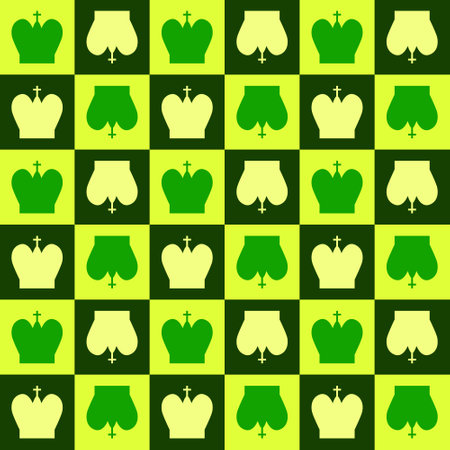 Seamless pattern with Chess king. endless background. vector illustration.のイラスト素材
