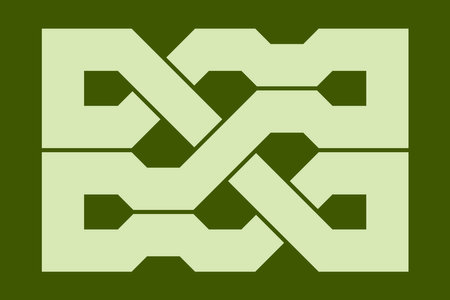 Celtic knot. Medieval decorative ornament. Geometric Design Element. vector illustration.のイラスト素材