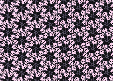 Seamless pattern with skulls and bones. Ornamental background. vector illustration. Endless texture.のイラスト素材