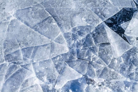 Closeup of Shattered Iceの写真素材