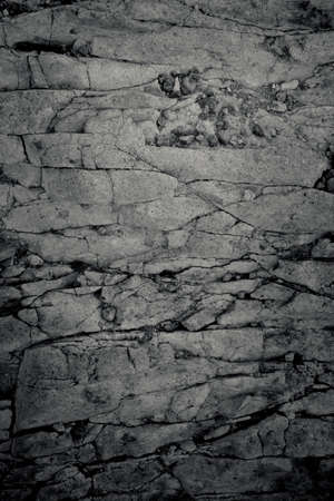 Black and white fractured stone textureの写真素材