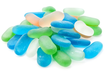 Pebbles glass stones. の写真素材