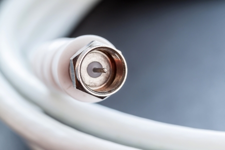 Connection cable. Macro shot with shallow depth of field.の写真素材