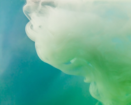 Watercolor in water. の写真素材