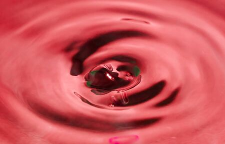 Water drop red. の写真素材