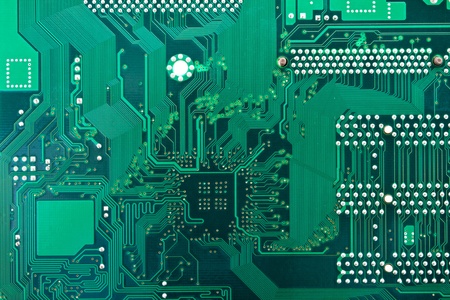 Green circuit board  の写真素材