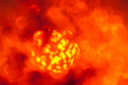 Abstract circular bokeh red background.の写真素材
