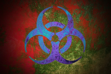 Grunge biohazard symbol  の写真素材