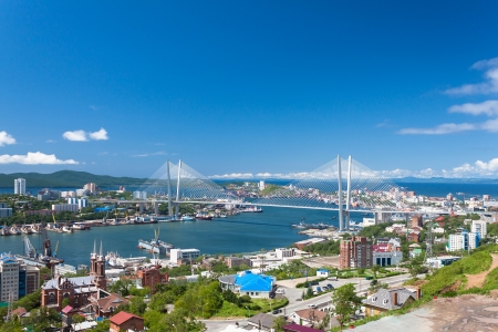  Vladivostok cityscape daylight view の写真素材