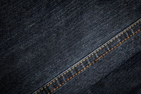   Denim texture, background  Selective focus with shallow depth of field の写真素材