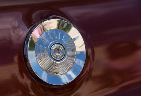 VLADIVOSTOK, RUSSIA - SEPTEMBER 7  Exhibition of old American classic cars in Vladivostok is held in the days of the  Pacific   Meridian  on September 7, 2013 in Vladivostok, Russia  のeditorial素材