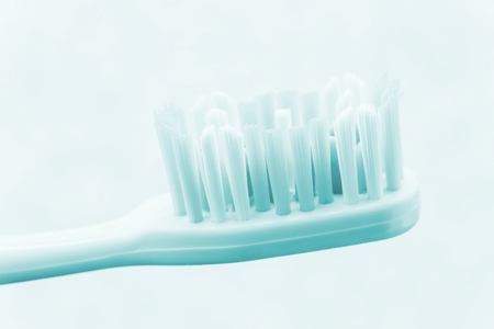 Toothbrush  Blue toned image の写真素材