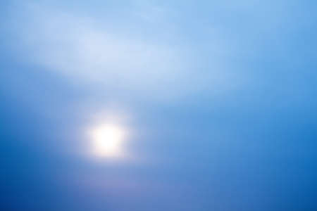 blue sky with sun  の写真素材