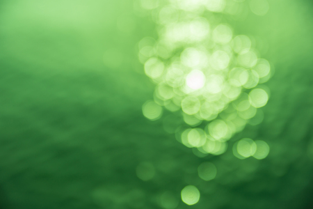  Abstract circular green bokeh background  の写真素材