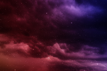 Space with nebula and stars.