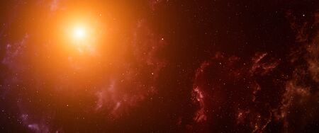 Space background with nebula and stars.の写真素材