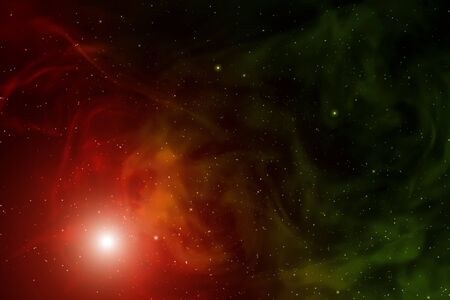 Space background with nebula and stars.