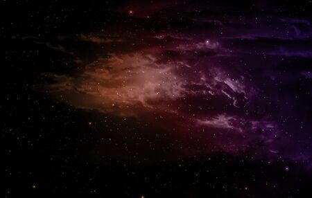 Space background with nebula and stars.