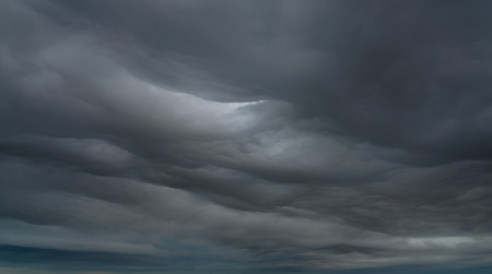 Beautiful dark wavy clouds.