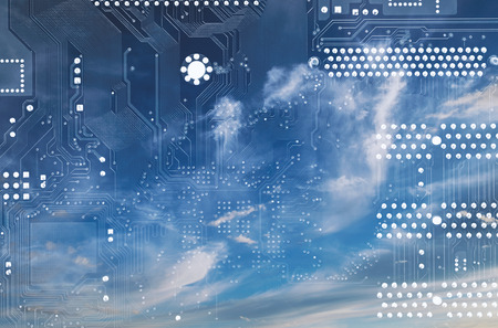 Cloud computing concept.の写真素材