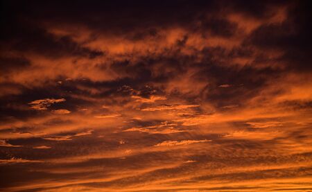 Dramatic sky. Sunset. Nature background.の写真素材