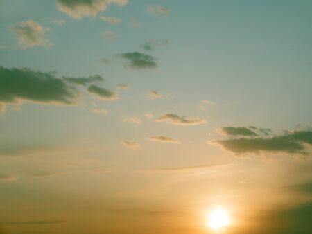 Dramatic sky with clouds. Nature background.の写真素材