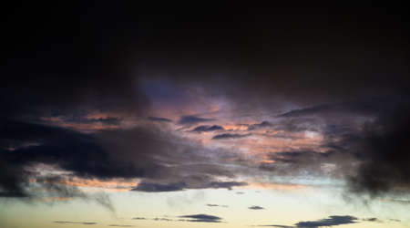 Dramatic sky with clouds. Nature background.の写真素材