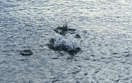 Sea surface with splash as natural background.の写真素材