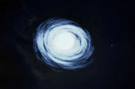Black hole in space. Abstract background.
