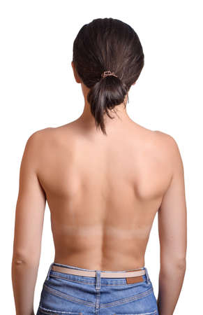 Picture of woman from the back.の写真素材