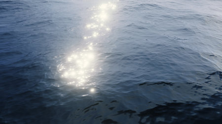 sea surface for background. 3D rendering.の写真素材