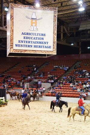 Houston, Texas - feb 24 - 26, 2011: Houston livestock Show and Rodeo. World's Championship Bar-B-Que Contestのeditorial素材