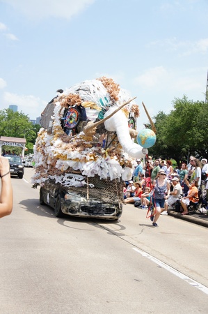 Houston, Texas - Sunday 22nd May 2011: 2011 Houston Art Car Parade sponsored by The Orange Show at...