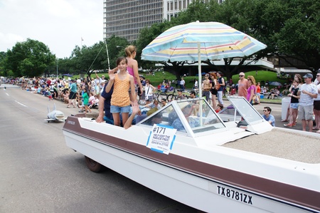 Houston, Texas - Sunday 22nd May 2011: 2011 Houston Art Car Parade sponsored by The Orange Show at...