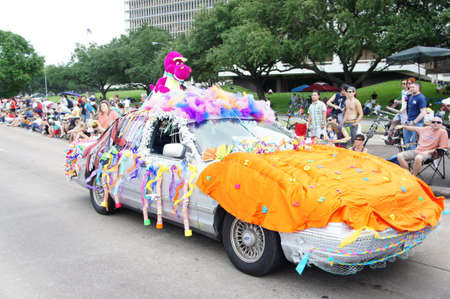 Houston, Texas - Sunday 22nd May 2011: 2011 Houston Art Car Parade sponsored by The Orange Show at...