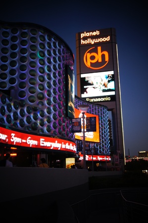 Las Vegas, Nevada - September 1 2011 : Planet Hollywood hotel and casino located on the Las Vegas strip のeditorial素材