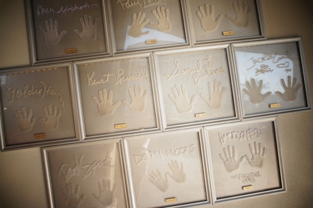 Las Vegas, Nevada - September 1 2011 : Celebrity hand print wall at Planet Hollywood hotel and casino located on the Las Vegas strip のeditorial素材