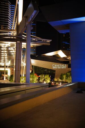 Las Vegas, Nevada - September 1 2011 : Crystals retail and entertainment at CityCenter showcases...
