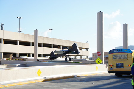 Houston, Texas - Jan 19 2013   William P  Hobby Airport  is Houston s oldest commercial airport and was its primary commercial airport until Houston Intercontinental Airport  now George Bush Intercontinental Airport  opened in 1969  のeditorial素材