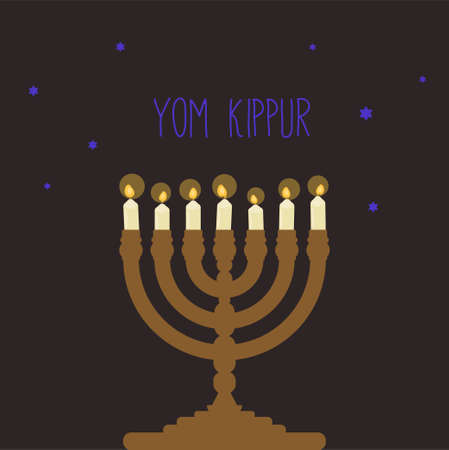 Illustration on the theme of Yom Kippur holiday.のイラスト素材