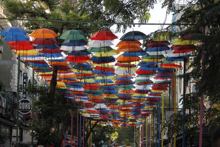 Protesters opposing the vaccine against Covid 19 gathered in Ankara. There were only Turkish flags in the field.のeditorial素材