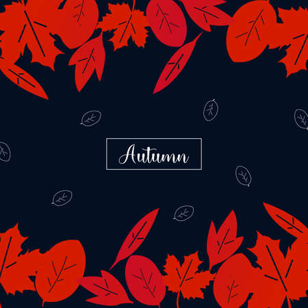 vector background autumn design with elegant modern color design.のイラスト素材