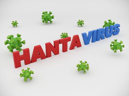Coronavirus Covid-19, Hantavirus Background.の写真素材