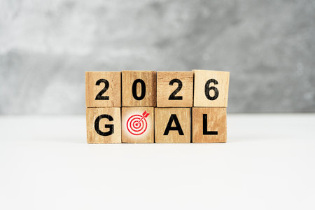 Target Goal for 2026 with Focusの写真素材