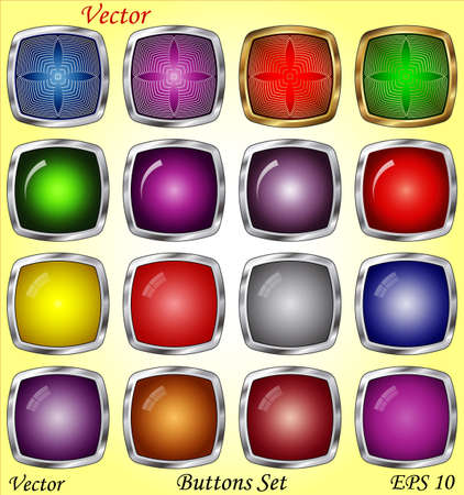 Buttons Set のイラスト素材