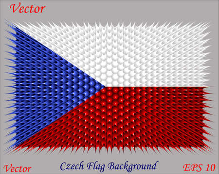 Czech Flag Backgroundのイラスト素材