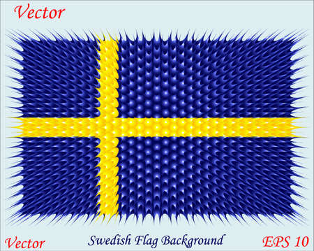 Swedish Flag Backgroundのイラスト素材
